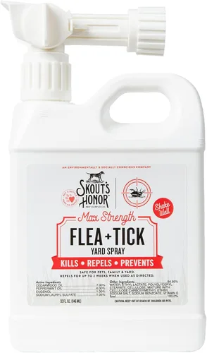 Miniatura 10 de Skout's Honor Champú para pulgas y garrapatas para perros, fórmula natural de menta y madera de cedro, ayuda a proteger de y contra pulgas