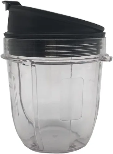 Miniatura 3 de Vaso de repuesto de 12 oz con tapa de boquilla para 900 W 1000 W Nutri Ninja Blender Auto iQ 900w 1000w Nutri Ninja Blender Auto iQ Series (2, 12 oz)