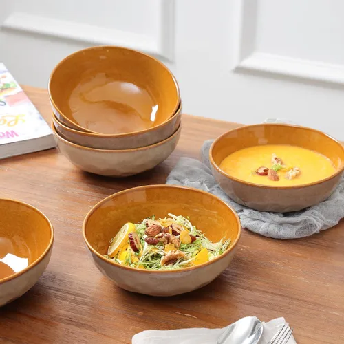 Miniatura 4 de vicrays Juego de Cuencos de Cerámica para Ensalada de Cocina, para Servir - Cuencos de Sopa de 32 Onzas, Cuencos para Pasta, Resistentes a