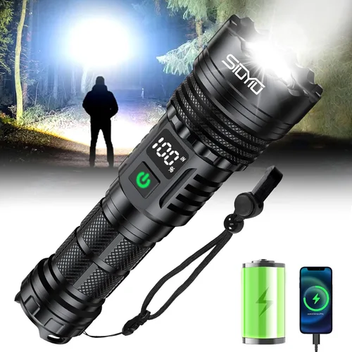 Miniatura 11 de Linterna EDC recargable, linterna de bolsillo brillante de 3300 lúmenes, mini linternas con carcasa luminosa y magnética, linternas impermeables