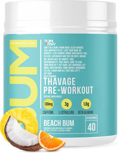Miniatura 14 de RAW Polvo Pre Entrenamiento, Thavage (Fruta del Dragón) - Suplemento Nutricional Deportivo de Chris Bumstead para Hombres y Mujeres - Cbum Pre