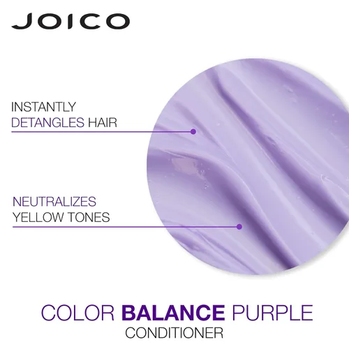 Miniatura 7 de Joico Color Balance - Juego de champú y acondicionador morado, elimina los tonos cobrizos y amarillos, para cabello rubio o gris frío