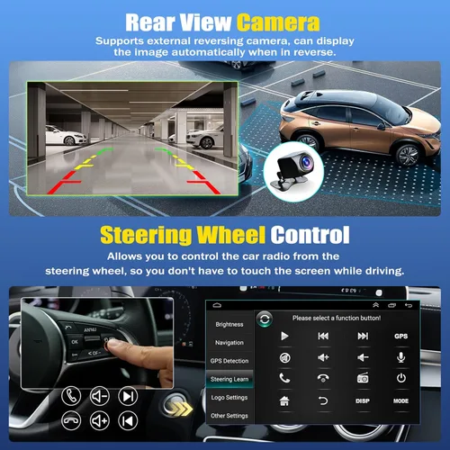 Miniatura 5 de Estéreo de coche 2+32G para Chevy Silverad Classic 1500 2500 2007 con CarPlay inalámbrico Android Auto, 7 pulgadas Android 13 pantalla táctil