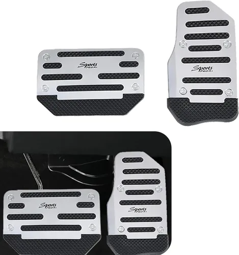 Juego de 2 piezas de decoración para pedal de freno de acelerador de automóvil, accesorios de cubierta de pedal de freno de vehículo de goma de