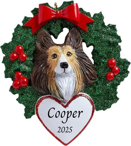 Miniatura 8 de Adornos personalizados para árbol de Navidad 2025 para mascotas, Chihuahua con corona, recuerdo para los amantes de los perros de los cachorros