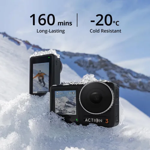 Miniatura 3 de DJI Osmo Action 3 Combo de aventura, cámara de acción impermeable con 4K HDR, profundidad de color de 10 bits, HorizonSteady, resistente al frío