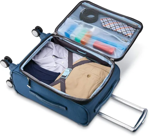Miniatura 4 de Samsonite Solyte DLX Softside - Equipaje extensible con ruedas giratorias, azul (Mediterranean Blue)), 123567-0559