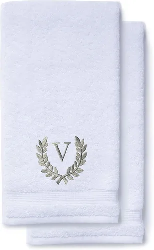 Miniatura 183 de Toallas de mano decorativas y con monograma para baño, cocina, maquillaje Regalo personalizado para boda-nupcial Toalla turca de lujo