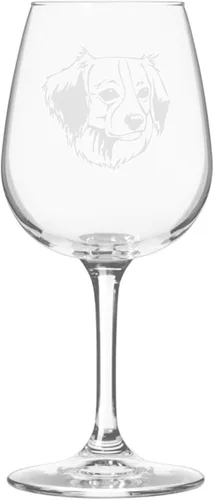 Miniatura 565 de Copa de vino de 12.75 onzas con diseño de perro grabado