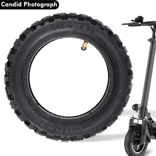 Miniatura 7 de Neumático de scooter eléctrico, neumático exterior interior todoterreno de 10 pulgadas 10 x 3.0, 255 x 80, antideslizante, resistente al desgaste
