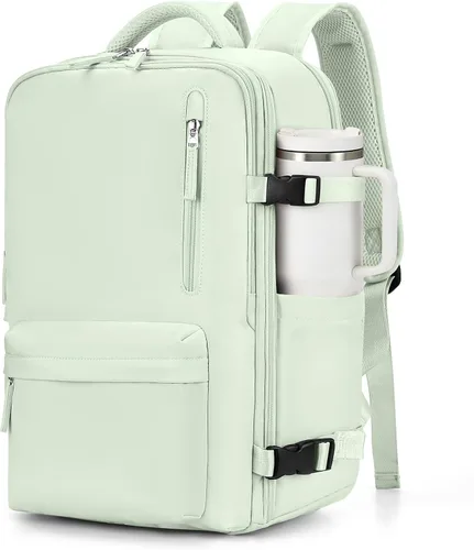 Miniatura 26 de VGCUB Mochila grande de viaje para trabajo, negocios, mochila para computadora portátil aprobada para vuelo, para mujeres y hombres, mochila