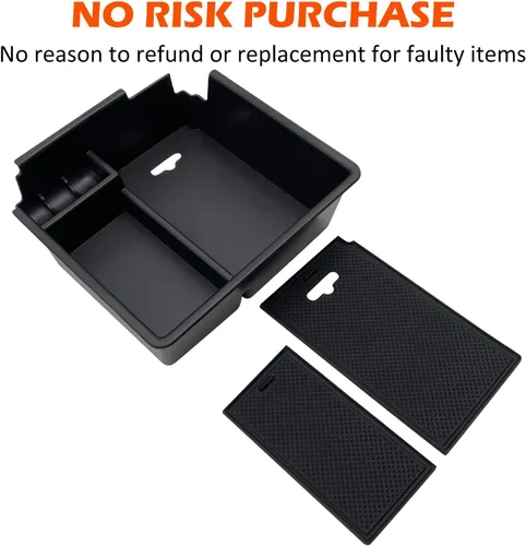 Miniatura 7 de Compatible con Ford Ranger 2019 2020 2021 2022 2023 Accesorios Organizador de consola central, caja de almacenamiento interior, reposabrazos bandeja