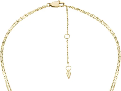 Miniatura 5 de Fossil - Collar con colgante de acero inoxidable en tono dorado para mujer