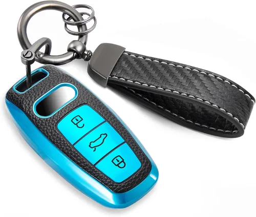 Miniatura 18 de para Cadillac - Funda para llavero con cuerda trenzada metálica, funda suave mejorada para 2020 en adelante CT4 CT5 CT6 XTS XT4 XT5 ATS, etc.