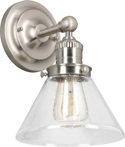 Miniatura 53 de Design House 519892 Kimball Industrial Farmhouse Luz de Pared Interior de 1 Luz con Pantalla de Metal para Pasillo, Baño, Cocina, Vestíbulo, Pintura