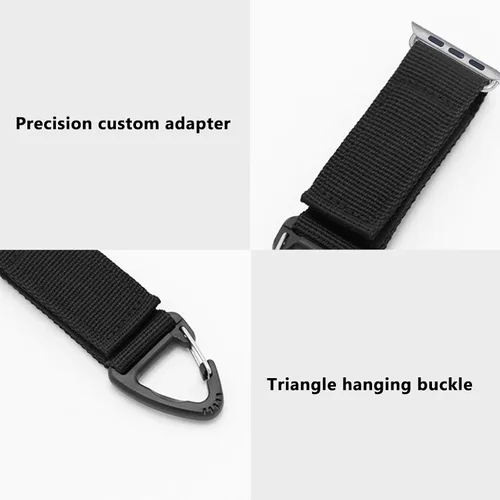 Miniatura 4 de Llavero táctico para cinturón compatible con Apple Watch de 1.496 pulgadas, 1.575 pulgadas, 1.614 pulgadas, 1.654 pulgadas, 1.732 pulgadas, 1.772