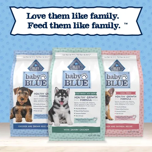 Miniatura 9 de Blue Buffalo Baby Blue - Alimento seco natural para cachorros, fórmula de crecimiento saludable con DHA, receta de pollo salado con alto contenido