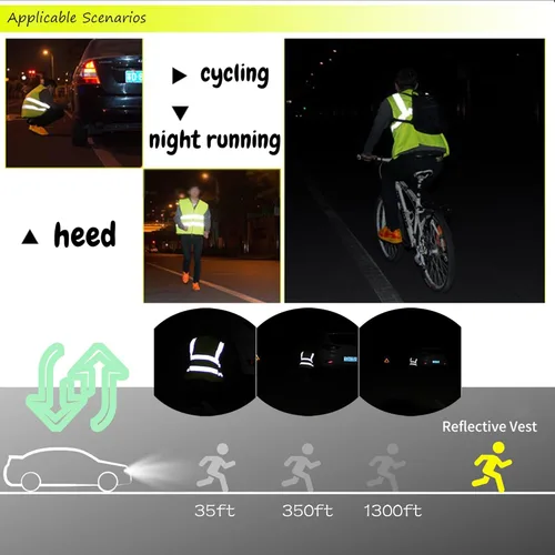 Miniatura 4 de Chaleco de seguridad personalizado para hombres con bolsillos, chaleco de construcción, chaleco reflectante Hi Vis, chaleco de trabajo, chaleco