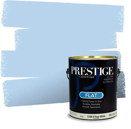 Miniatura 744 de Pintura Exterior + imprimación PRESTIGE, todo-en-uno, 1 galón, acabado mate, color comparable al Valspar* Royal Gray* VS151-Gris real