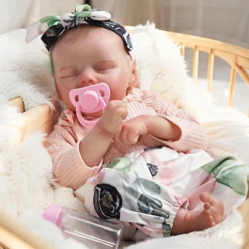 Miniatura 10 de Muñecas Reborn Baby de 18 pulgadas realista con cuerpo de vinilo completo, muñecas de bebé realistas de la vida real para niños a partir de 3 años