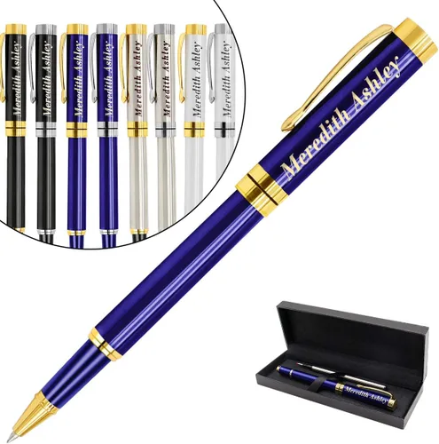 Miniatura 15 de Aolun Bolígrafos personalizados, bolígrafo grabado personalizado, perfecto para cumpleaños, negocios, fiestas con nombre, eslogan o logotipo, tinta