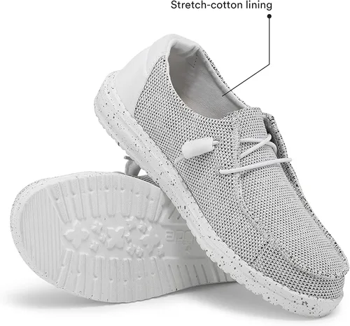 Miniatura 4 de Hey Dude Wendy Chambray - Zapatos de mujer, mocasines con cordones para mujer, cómodos y ligeros