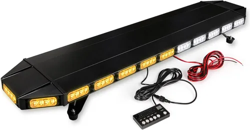 Miniatura 8 de CUMART Barra de luz estroboscópica de advertencia de emergencia de construcción de 48 pulgadas con 104 LED de intensidad extremadamente alta, perfil