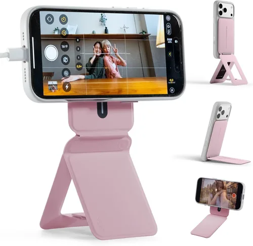 Miniatura 18 de MOFT MOVAS - Billetera con trípode para teléfono, 3 en 1, soporte magnético compatible con NFC, soporte para tarjetas ajustable de cuero vegano
