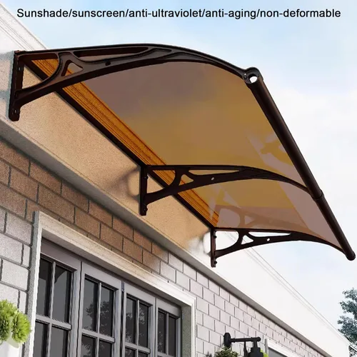 Miniatura 3 de Toldo para puerta delantera, patio, porche, toldo de protección contra la lluvia y la nieve, cubierta de protección contra la lluvia para ventana