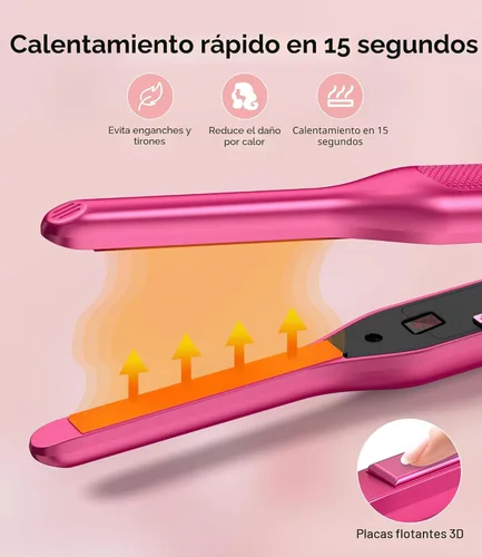 Miniatura 4 de Terviiix Mini plancha plana y alisador de pelo para cabello corto, puntas y corte pixie - plancha de lápiz delgada de 0,79 cm para cabello bebé