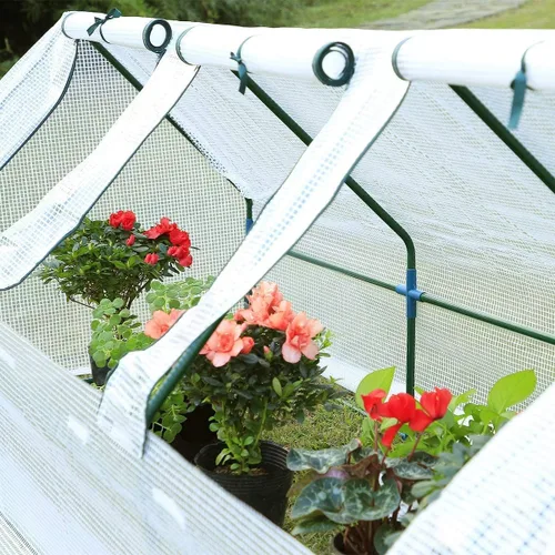 Miniatura 2 de YOLENY Mini invernadero de 95 pulgadas de ancho x 32 pulgadas de profundidad x 32 pulgadas de alto, casas verdes portátiles para invierno exterior