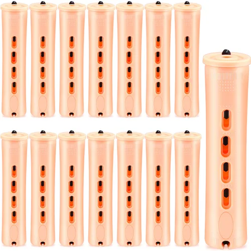 Miniatura 9 de WILLBOND 60 varillas permanentes para cabello largo, de plástico, rizadores de ondas frías, rodillo para peinar el cabello, herramientas de Blanco