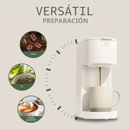 Miniatura 4 de WILLOW Cafetera de una sola porción de la serie Eco para K Cup y café molido, tamaños de preparación de 6 a 12 onzas con opción de preparación Blanco