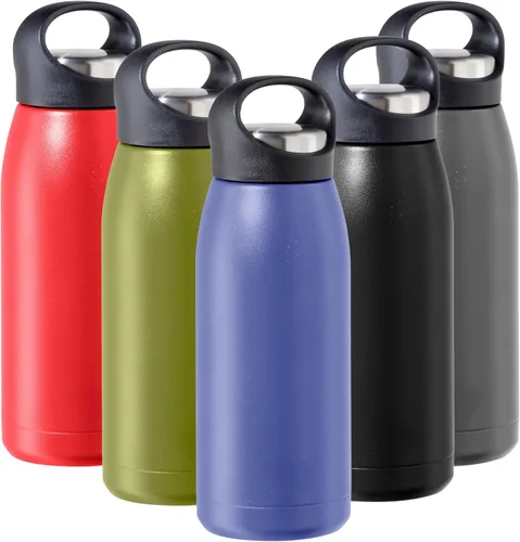 Miniatura 10 de OGGI Freestyle - Botella de agua aislada de acero inoxidable, doble pared aislada al vacío, termo de viaje, 23 onzas (23.0 fl oz), color negro