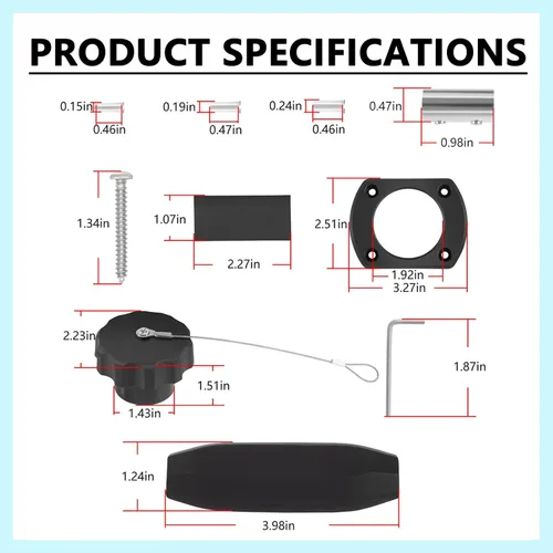 Miniatura 7 de 1865128 1865120 MKR-26 MKR-28 para Minn Kota de agua dulce y salada motor de arrastre enchufe y receptáculo accesorio de batería marina