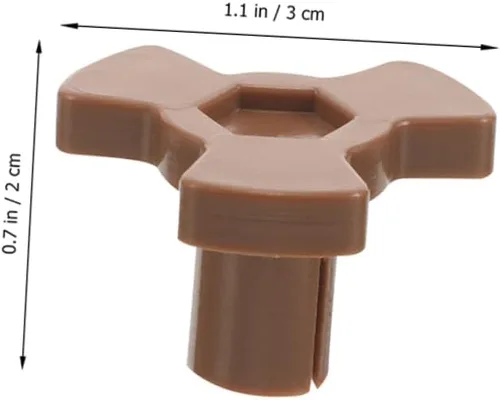 Miniatura 2 de 8 piezas universal para microondas, soporte de acoplador de plato giratorio de plástico resistente, eje de transmisión compatible con modelos