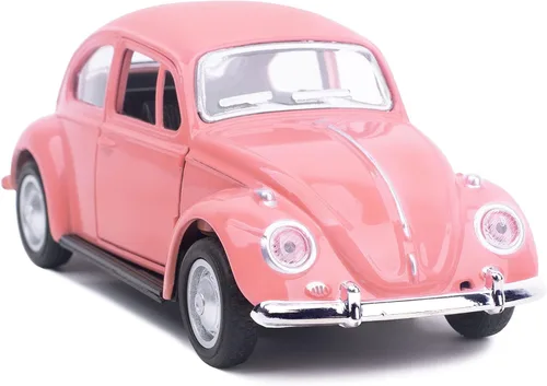 Miniatura 11 de Berry President 1967 Clásico Beetle Bug Vintage 1/32 Escala Diecast Metal Tire de Coche de Juguete Modelo para Regalo/Niños (ROJO)