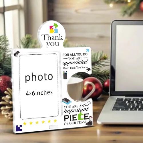 Miniatura 5 de Regalos de agradecimiento para empleados, marco de fotos de equipo de 4 x 6 pulgadas, regalos de agradecimiento para compañeros de trabajo, regalo