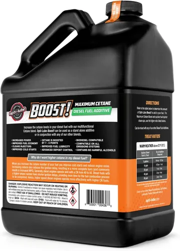 Miniatura 2 de Opti-Lube Aditivo de combustible diesel de fórmula máxima de cetano: galones (1 galón (2560 galones))