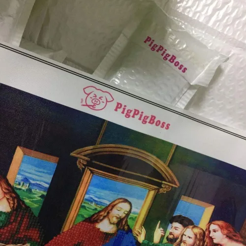 Miniatura 4 de pigpigboss The Last Supper - Kit de arte de pintura de diamantes de imitación 5D DIY religión por números para adultos, principiantes, decoración