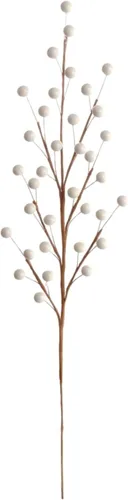 Miniatura 5 de Larksilk 12 tallos artificiales en aerosol de rosa de bayas rojas – Bayas de acebo para decoración de Navidad, manualidades, vacaciones y decoración