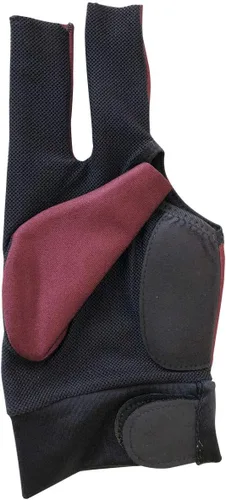 Miniatura 8 de Guante de palo de piscina con 3 dedos de corte Champion Cut 2019, depredador de mano izquierda (azul, vino, negro) (vino y negro, grande)