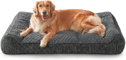 Miniatura 26 de JOEJOY Camas ortopédicas XL para perros de tamaño grande, extra gruesas, con apoyo y laterales, sofá cama ultrasuave para perros grandes, color Beige