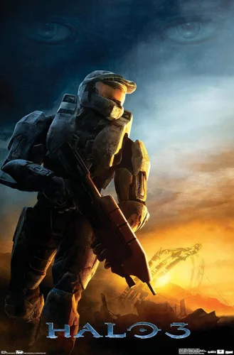 Miniatura 10 de Trends International Halo 3 - Póster de pared del Despertar, 14.725 x 22.375 pulgadas, versión con marco de madera tipo granero
