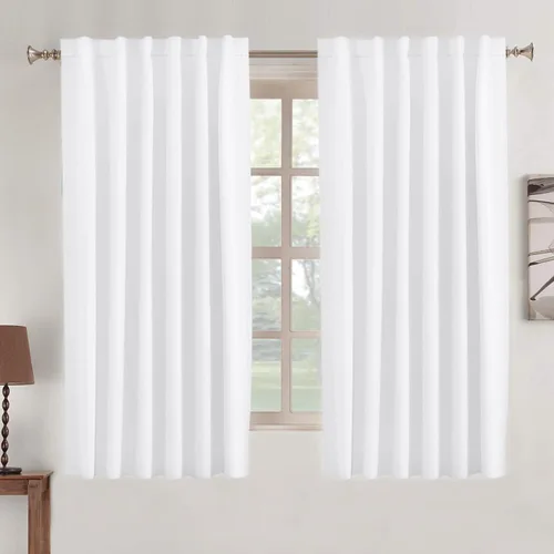 Miniatura 63 de Turquoize Cortinas Opacas para Tratamiento de Ventana con Trabillas Traseras para Sala de Estar/Dormitorio, Tratamientos de Ventana con Aislamiento