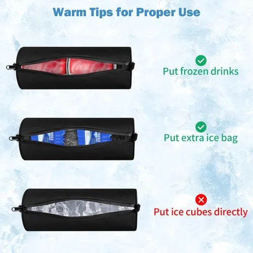 Miniatura 5 de KENOBE Paquete de 2 bolsas de golf aisladas con correas para el hombro, estuche portátil para campamento, impermeable, suave, compacta, para cerveza