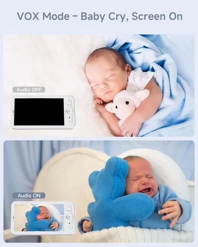 Miniatura 7 de ARENTI Monitor de bebé, cámara WiFi 6 de 2K/3MP y audio, pantalla inalámbrica de 5 pulgadas, aplicación para teléfono inteligente