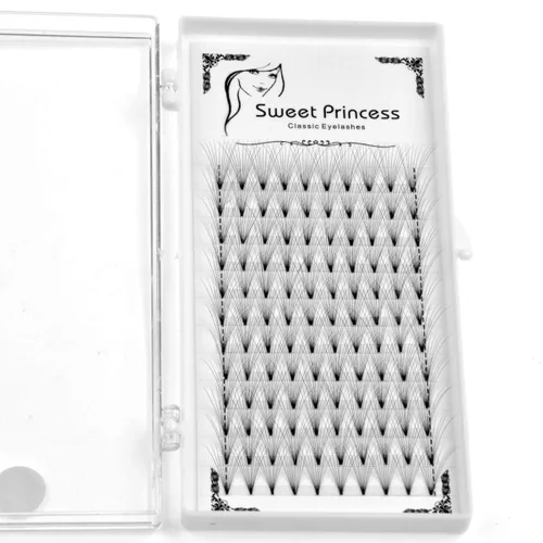 Miniatura 4 de 120 pestañas postizas de 10 raíces individuales en racimo de pestañas postizas de 0.003 in de grosor de 0.003 in, rizo D, volumen de pestañas