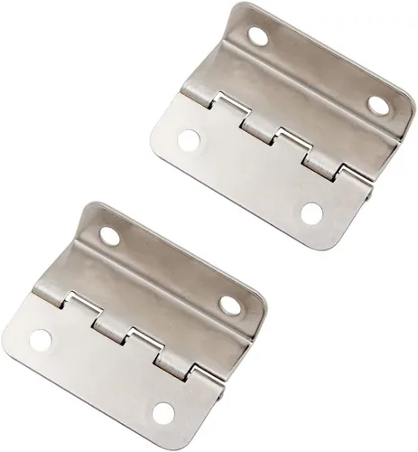 Bisagras de plata, 2 bisagras decorativas de caja, tres bisagras plegables para puerta, gabinete, muebles, baúl de joyería vintage plateado
