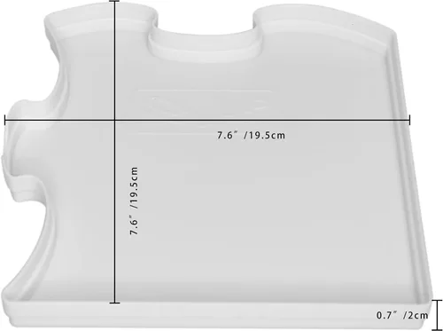 Miniatura 2 de 8 bandejas apilables con forma de rompecabezas, incluye rompecabezas de 1000 piezas, organiza rompecabezas de hasta 1500 piezas (blanco)